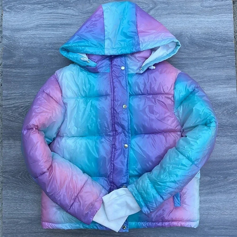 Beach Riot Puffer Coat, ombre pastel - Picture 2 of 10